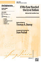 If We Ever Needed the Lord before SATB choral sheet music cover